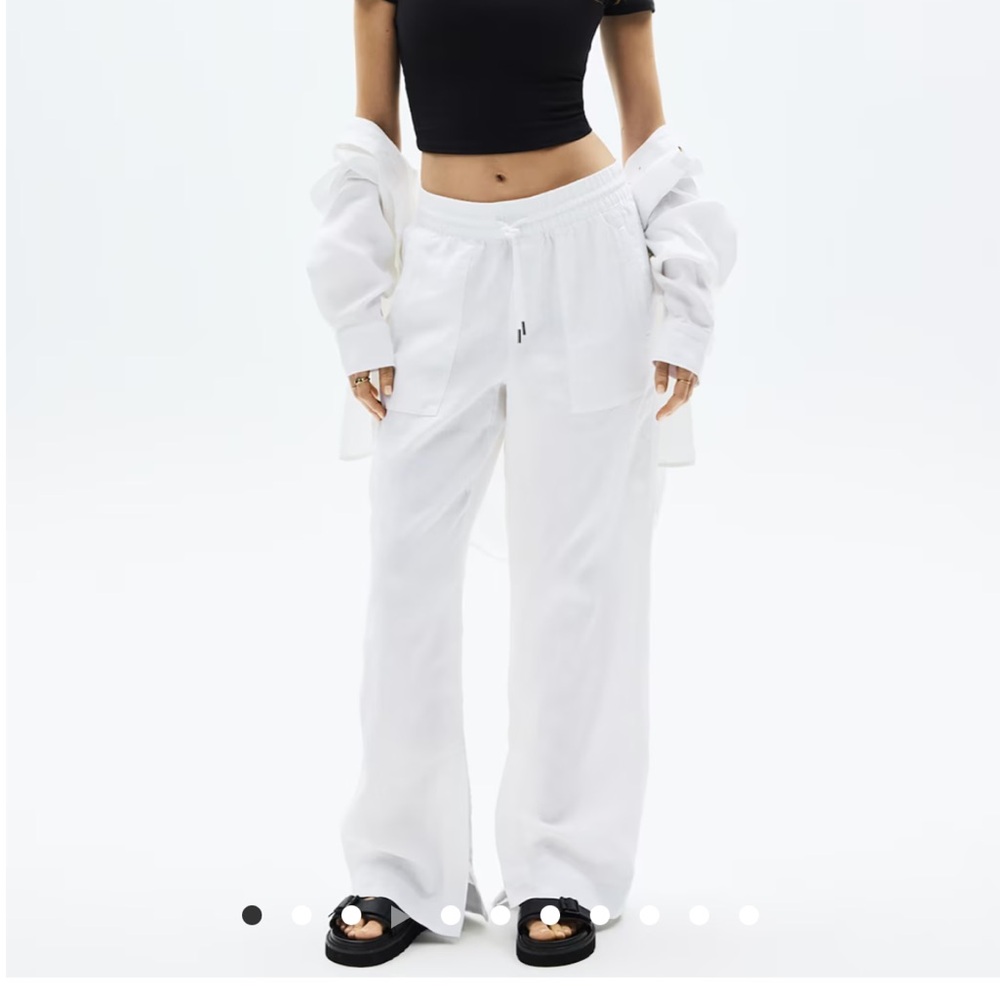 Athleta Retreat Linen Wide Leg Pant